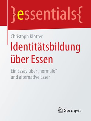 cover image of Identitätsbildung über Essen